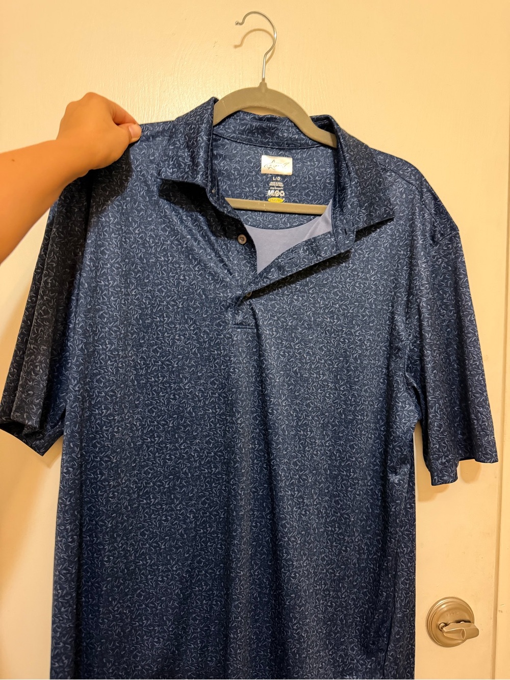 Greg Norman Collection Men's Navy Short-Sleeve Performance Polo